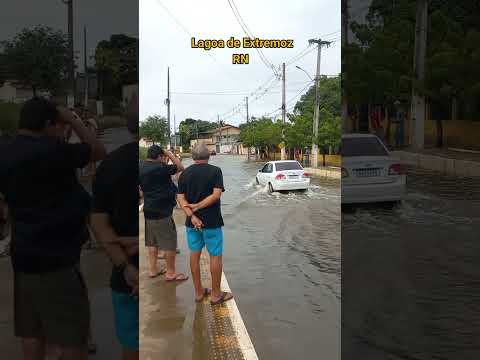 Pelas trilhas do RN.  Lagoa de Extremoz  muita chuva a Lagoa veio a transbordar. #Pelastrilhasdorn