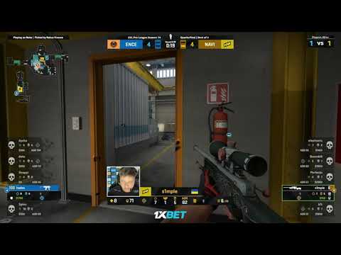S1mple 1 (8 hp) vs 2 [Na'Vi vs Ence] esl 2021