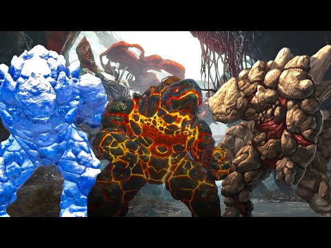 All 8 Rock Golem Variations