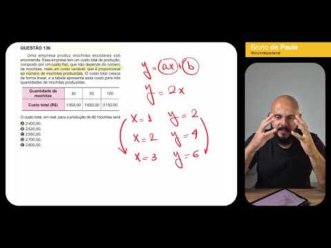 Questão 136 - Caderno Amarelo | MATEMÁTICA ENEM 2024