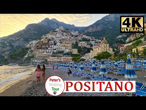 POSITANO  Italy  Evening Walking Tour 4k