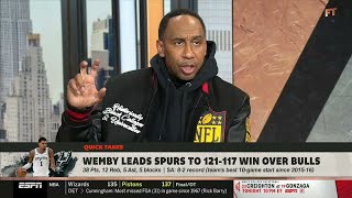 Download lagu FIRST TAKE | 'FACE of NBA, MVP & DPOY' - Stephen A. on Wemby makes NBA history help Spurs beat Bulls mp3 Download lagu FIRST TAKE | 'FACE of NBA, MVP & DPOY' - Stephen A. on Wemby makes NBA history help Spurs beat Bulls mp3