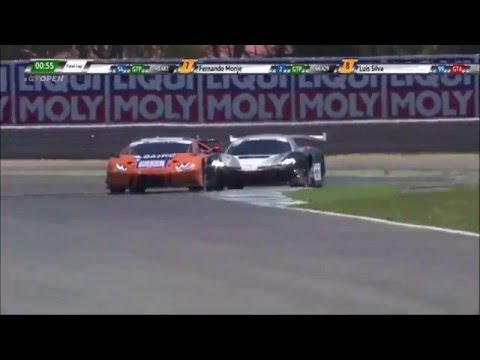 International GT Open 2016. Race 2 Estoril. Leaders Crash on the Last lap