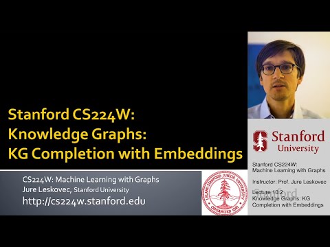 Stanford CS224W: Machine Learning with Graphs | 2021 | Lecture 10.2 - Knowledge Graph Completion