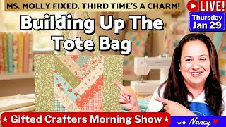 Jelly Roll Braid Tote Bag Tutorial | Paper Piecing Step by Step | Sew With Me - GCMS 012926 #185