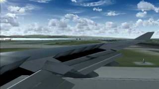 preview picture of video 'Fs2004: Aborted Takeoff!'