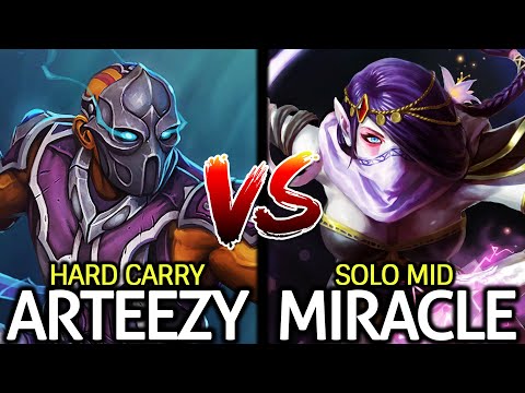 MIRACLE Templar Assassin Mid VS ARTEEZY Anti Mage Hard Carry Dota 2