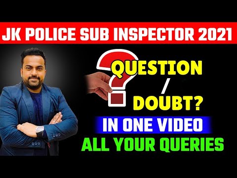 JKP | Sub Inspector Recruitment 2021 | All Your Queries @Career Success