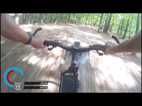 Coborare prin padure catre Araneag -  Arad Bike Race 2016