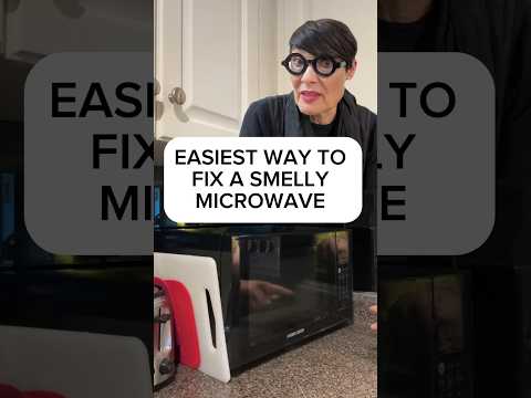 Here's the easiest way to fix a #smellymicrowave #microwave #kitchenodor