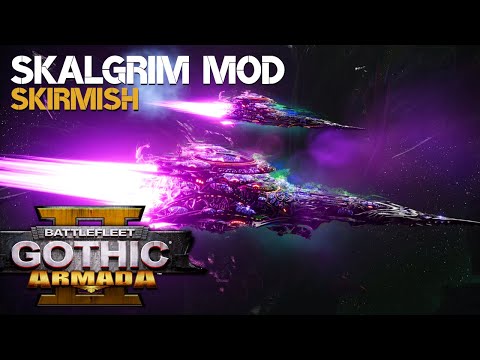 2x Young Craftworld - Eldar Mega Titan | Skalgrim Mod Skirmish | Battlefleet Gothic: Armada 2