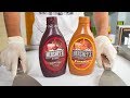 Two HERSHEYS Syrup MIX ICE CREAM ROLLS SATISFYING ASMR VIDEO