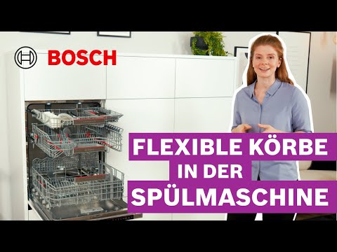 Spülmaschine einräumen: bei so flexiblen Körben macht’s Spaß | Bosch Spülmaschinen