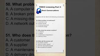 TOEIC listening Challenge! Can You Answer This? 🎧 #toeiclistening #englisheveryday #toptrending