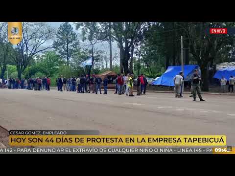 César Gómez, empleado de Tapebicuá. 44 días de protesta | 23-09