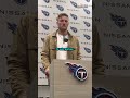 Will Levis addresses Titans fans booing teammate Malik Willis #shorts