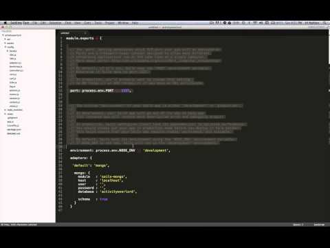 Building a Sails Application: Ep12 - Starting activityOverlord at any point with git clone.