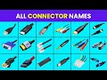 All Types Of Connector Names And Pictures USB C HDMI VGA LAN RJ45 SATA M 2 PCIe XLR PS 2