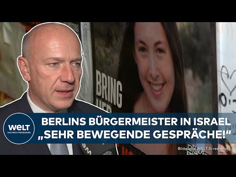 KRIEG IN NAHOST: Berlins Bürgermeister Kai Wegner in Israel - Geiseln in Gaza im Fokus I EXKLUSIV