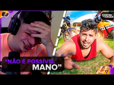 ARUAN REAGE: O QUE NINGUÉM POSTA INDO PARA O CHILE DE MOTO 😂 (RENATO GARCIA) - Cortes do Aruan