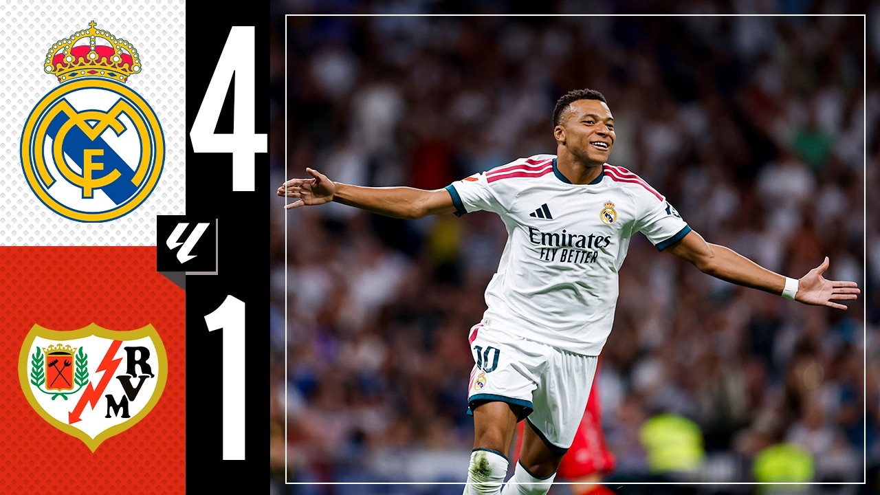 Real Madrid CF 4 - 1 Rayo Vallecano de Madrid highlights