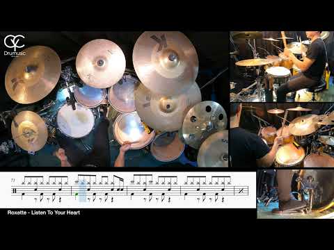 Listen To Your Heart - Roxette / Drum Cover By CYC ( @cycdrumusic ) score & sheet music
