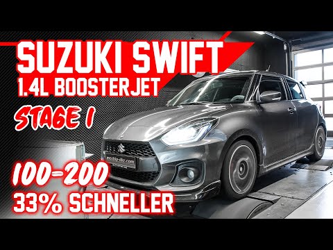 Suzuki Swift Sport 1.4 Boosterjet | Stage 1 - 100-200 - Dyno | mcchip-dkr