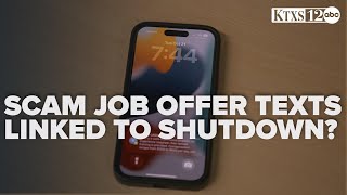 Job recruiting scam texts may be linked to government shutdown, according to expert