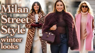 Milan’s Street Style December 2025: New Winter Fashion Trends. Trending Outerwear for any Age