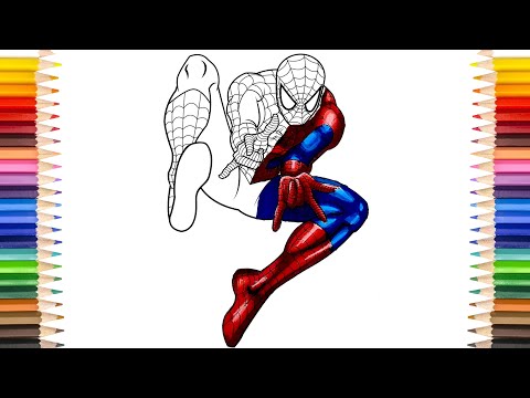 Spider-Man Coloring Pages | Classic Spider Man Recoloring #1663