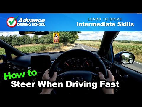 How to steer a car when driving fast  |  Intermediate Driving Skills 