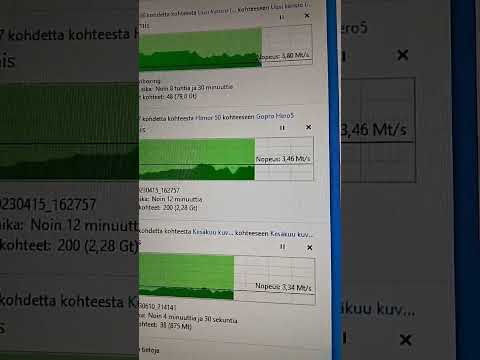 videoitten siirto nopeus