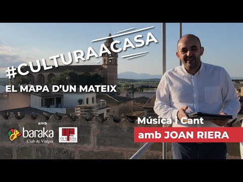 #culturaacasa musical amb Joan Riera Salom - El mapa d'un mateix