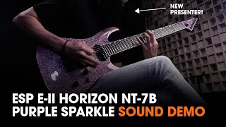 Video thumbnail for ESP E-II HORIZON NT-7B PURPLE SPARKLE SOUND DEMO & Introducing our new presenter! by Music Bliss Malaysia