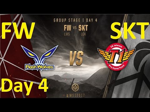 FW vs SKT Game 3 Highlights MSI 2017 Group Stage Day 4