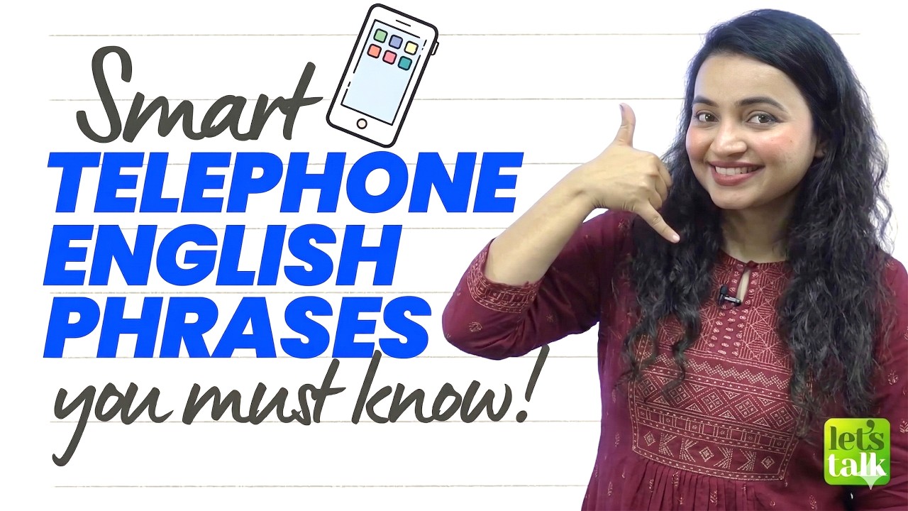 Smart Telephone English Phrases You Must Know! Speak English Confidently | Advanced Expressions