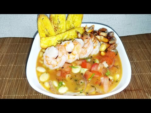 Cevichocho ecuatoriano con camarones | Receta fácil y deliciosa