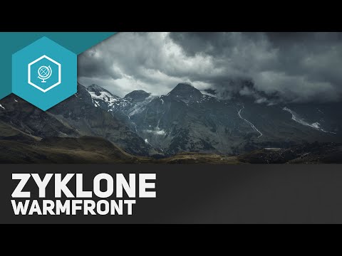 Wanderung einer Zyklone: Die Warmfront - Durchlauf einer Zyklone 3