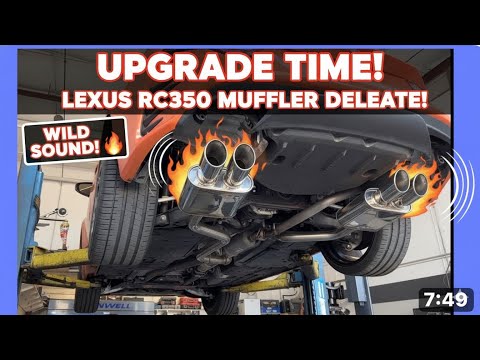 Lexus RC350 Sport Muffler Delete — INSANE Sound! 🔥