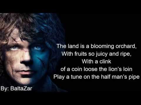 Miracle of sound - Half man's song Lyrics tyrion Lannister GOT
