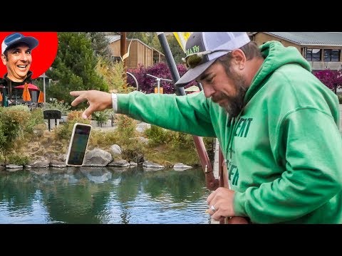 Ryan Throws his $849 iPhone 8+ in the River and Hopes I Can Find It Scuba Diving! (Treasure Hunt) Video