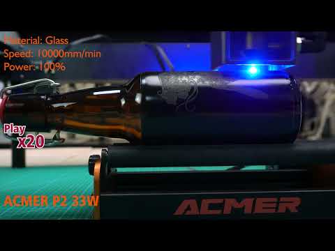 ACMER P2 Laser Engraver 33W DIY Laser Cutting Beer bottles Engraving Machine 420x400mm Working Area.