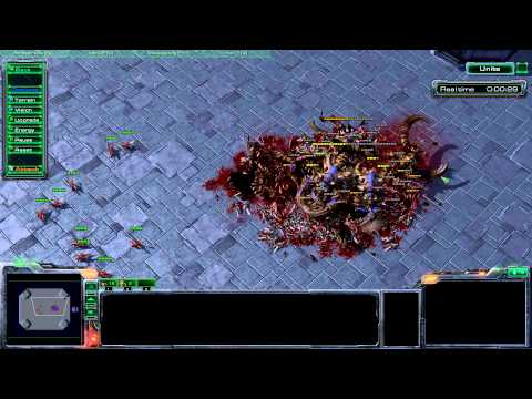 500 Zerglings vs 10 Ultralisks