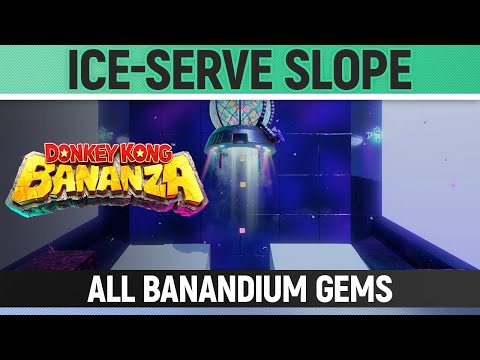Donkey Kong Bananza - Ice-Serve Slope - All Banandium Gems - Freezer Layer Challenge 5