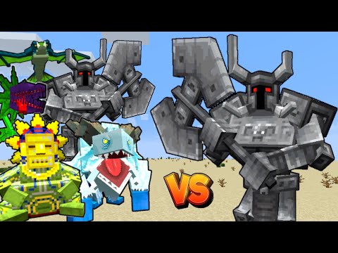 FERROUS WROUGHTNAUT vs Mowzie's Mobs in Minecraft