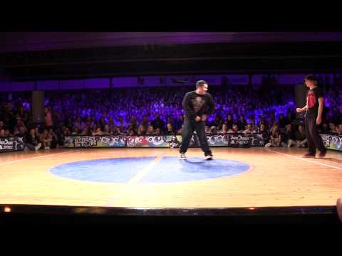 Streetstar 2012 Popping Final - Juste Debout Prelims - Greenteck & Devious vs Baby Bang & Spazm [HD]