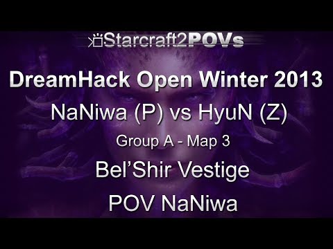 SC2 HotS - DreamHack Winter 2013 - NaNiwa vs HyuN - Group A - Map 3 - Bel'Shir Vestige - NaNiwa