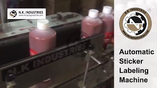 Automatic Vertical Bottle Sticker Labeling Machine