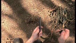 How to start a Fire with Ferro Rod in Arkansas