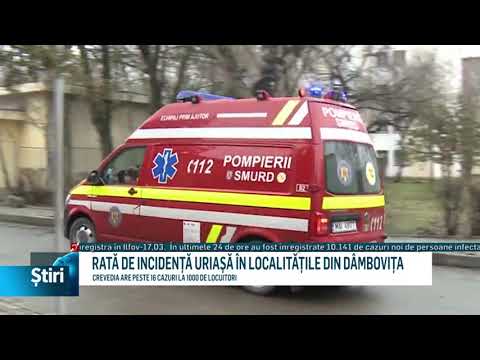 rata de incidenta uriasa in localitatile din dambovita